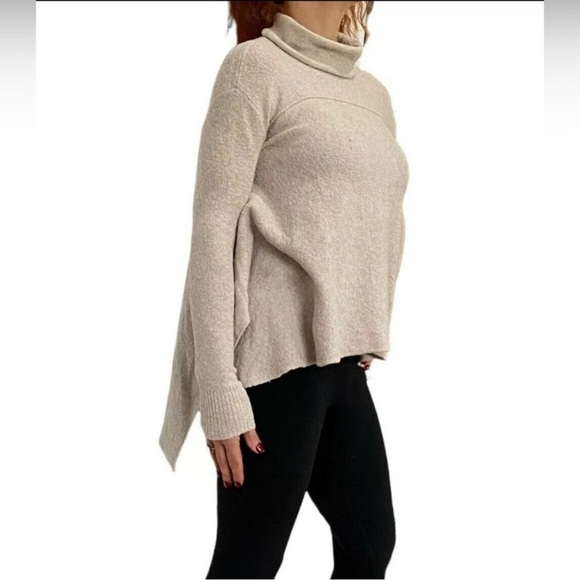 Umgee Cream Cowl Neck Sweater Cozy Knit - Picture 4 of 7